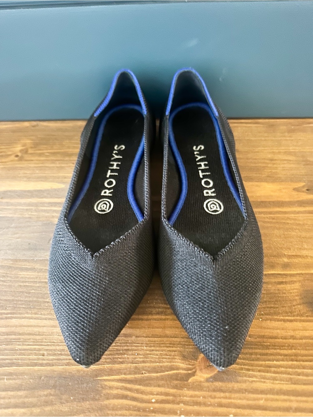 Rothy's Pointed Toe Flats in Black